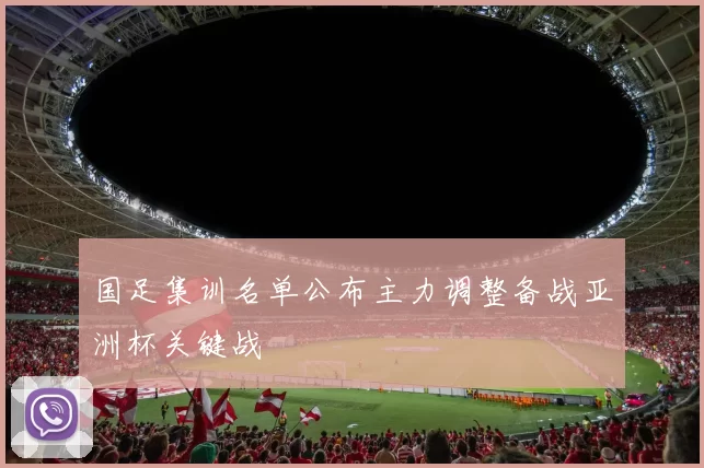 国足集训名单公布主力调整备战亚洲杯关键战
